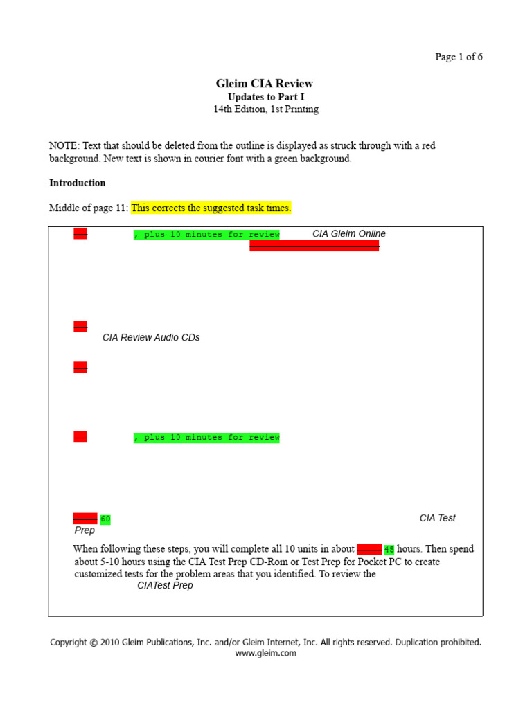 Gleim CIA Review | PDF | Internal Audit | Audit