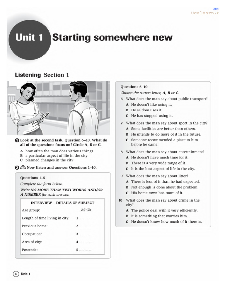 Unit 1 - Complete 6.5 - WB | PDF