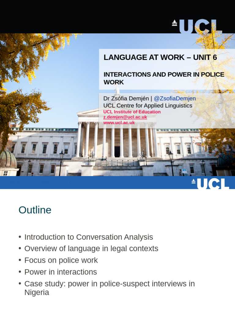 Power Dynamics in Police Interviews | PDF | Question | Linguistics