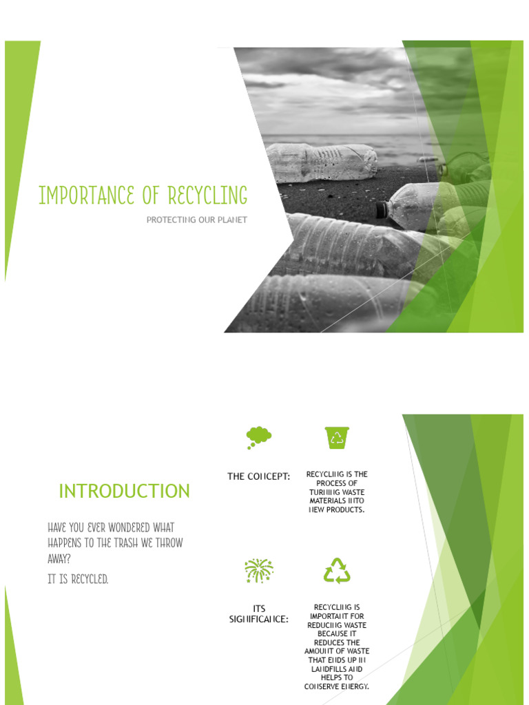 Benefits of Recycling Explained | PDF | Recycling | Waste