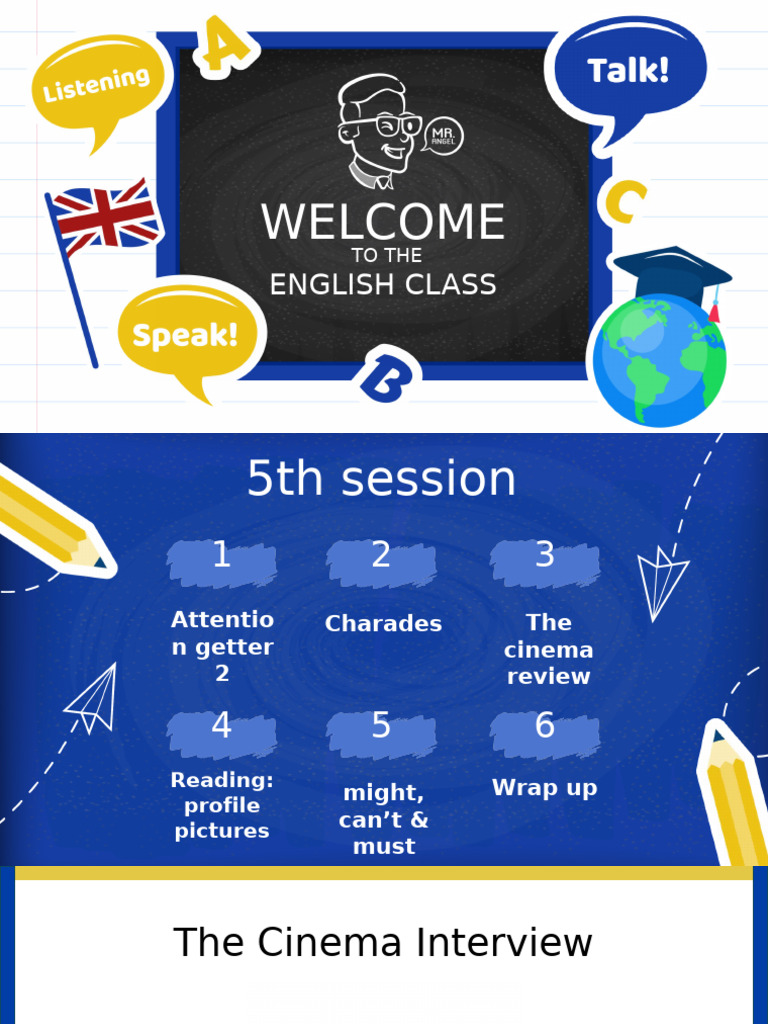 5th Session English Class Activities | PDF