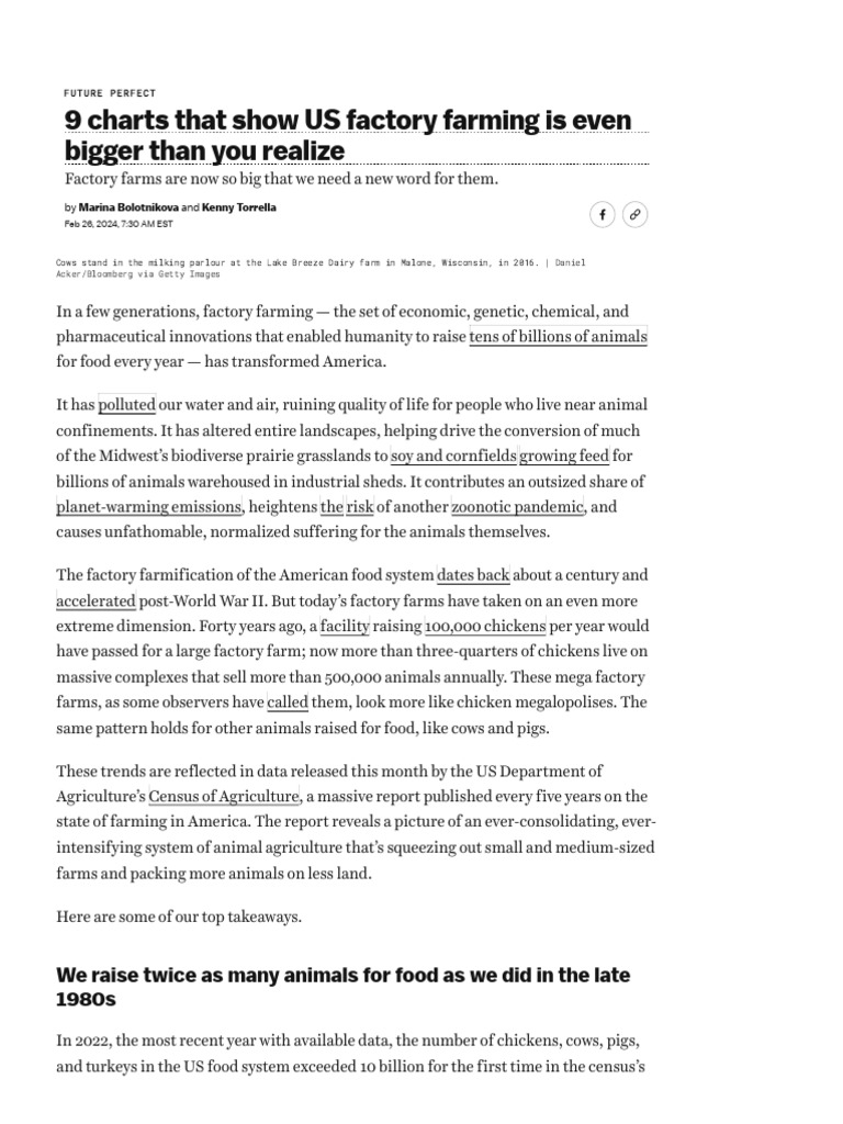 Rise of America's Mega Factory Farms | PDF | Intensive Animal Farming ...