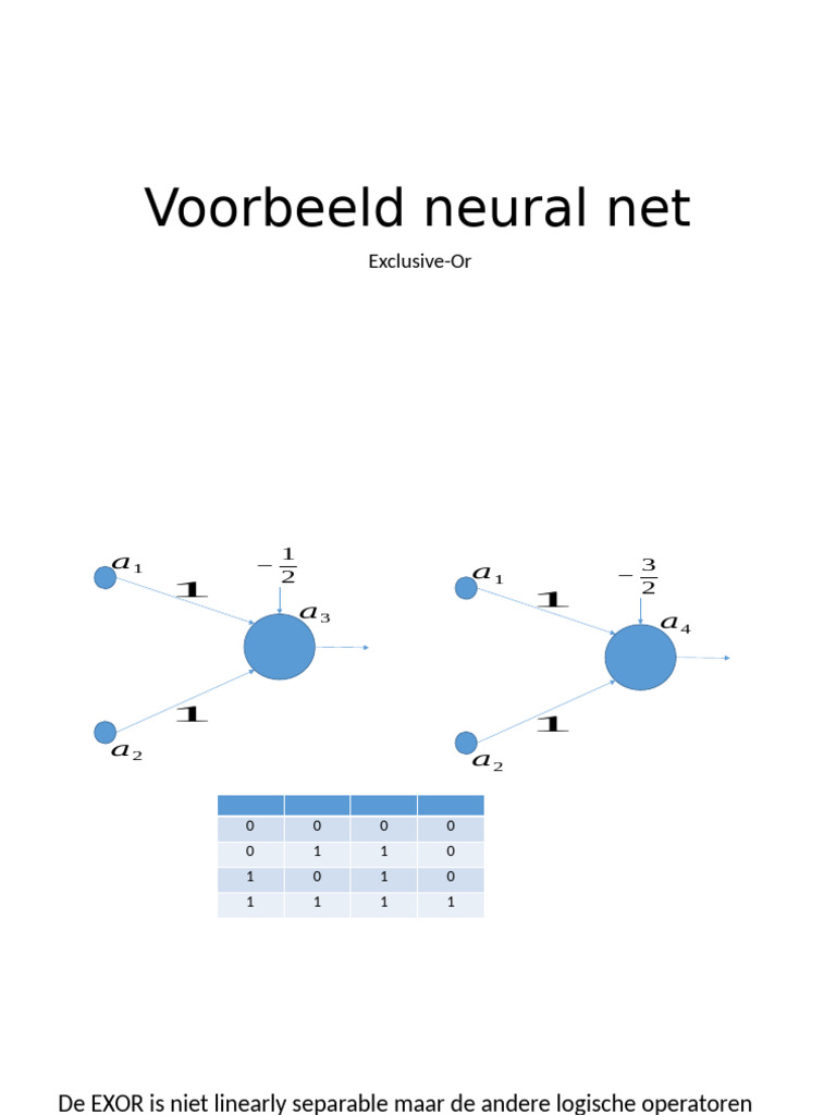Voorbeeld Neural Net Uitwerking | PDF