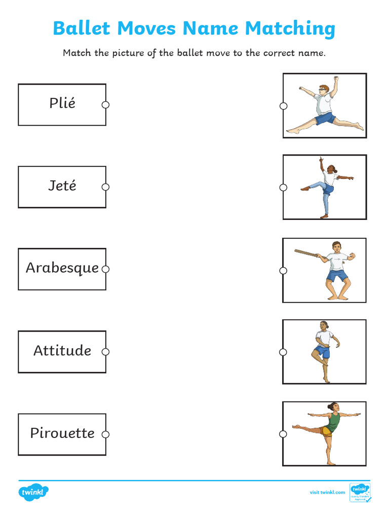 Ballet Moves Name Matching Guide | PDF
