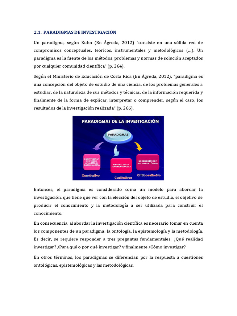 Paradigmas de Investigacion | PDF | Paradigma | Positivismo
