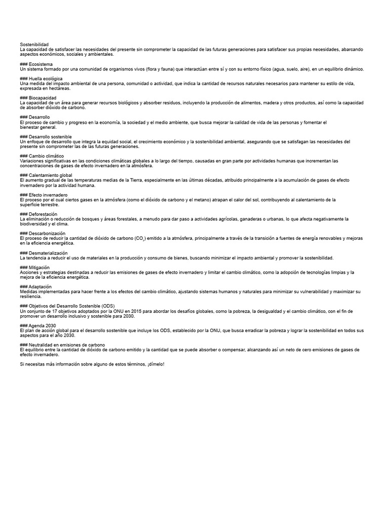 Sostenibilidad | PDF | Sustentabilidad | Entorno natural