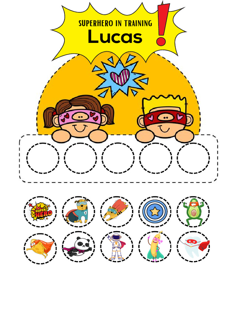 Superhero in Training Fichas | PDF