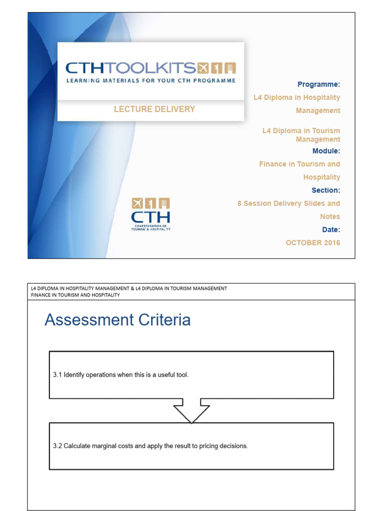 FTH - 8 Session Delivery Slides and Note 3 | PDF | Marginal Cost ...
