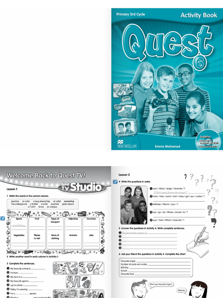 Your Quest 6 Activity Book-1 | PDF