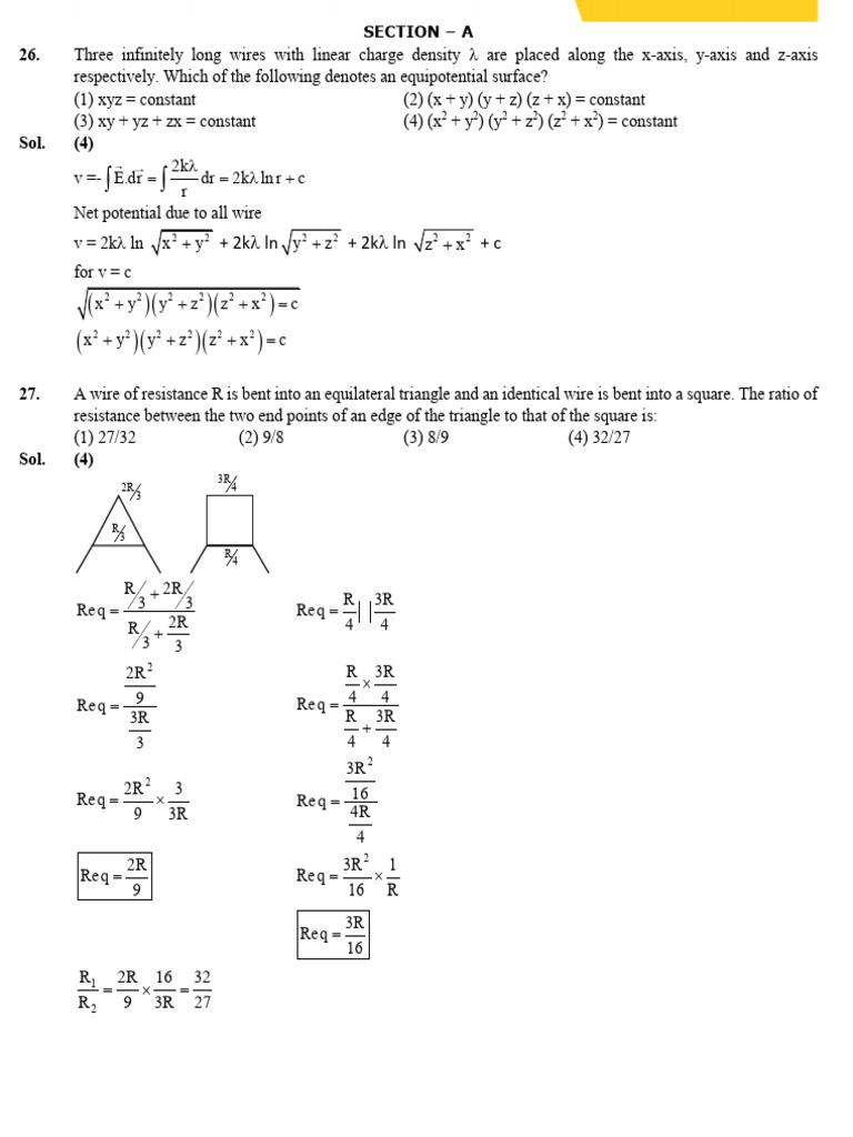 Equipotential Surfaces and Resistance Ratios | PDF | Mole (Unit