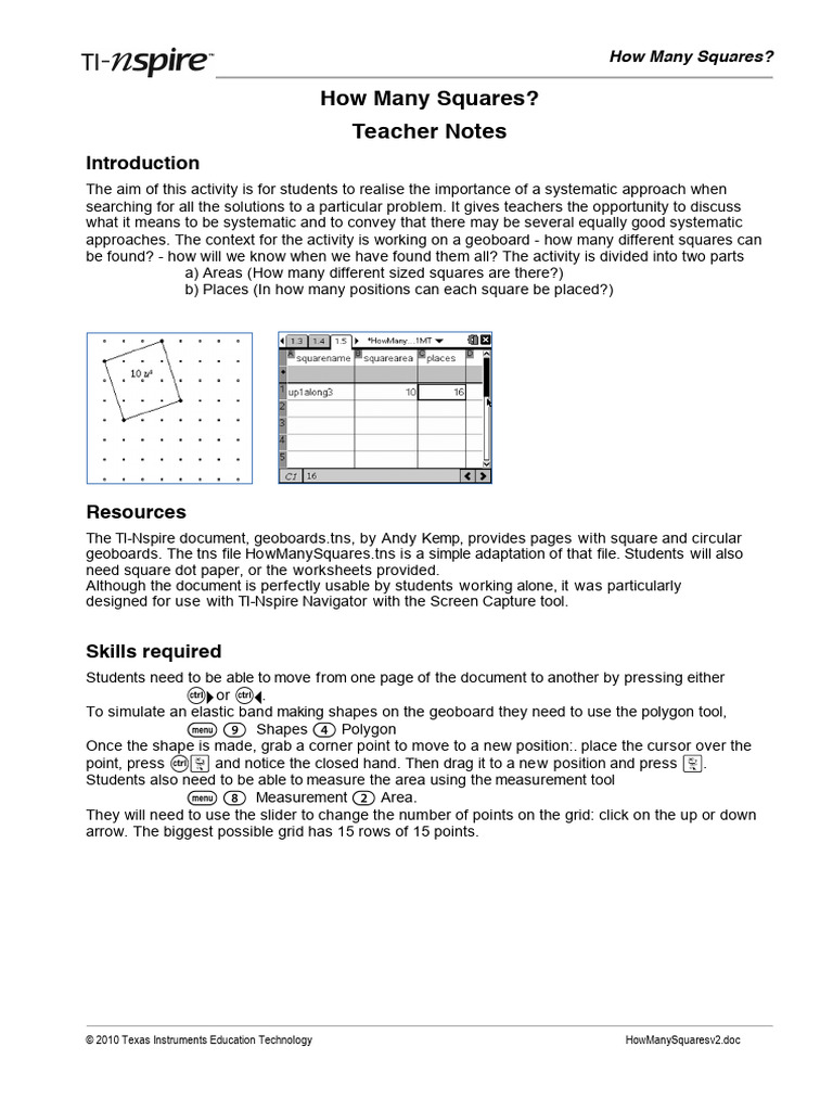 Exploring Square Configurations on Grids | PDF