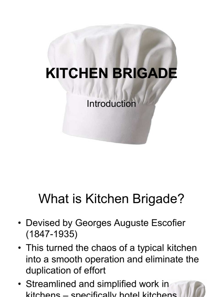 P1.2 Introduction to Kitchen Brigade