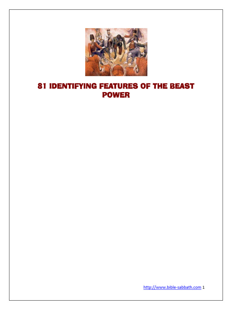 81 Identifying Features of the Beast Power | PDF | The Beast ...