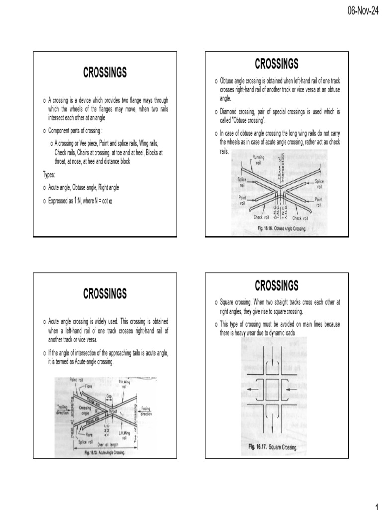 Types of Railway Crossings Explained | PDF | Rail Infrastructure ...