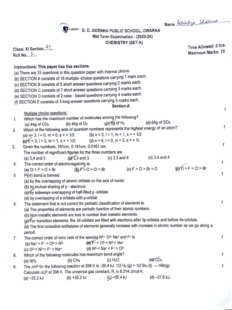 Adobe Scan 16 Sep 2023 | PDF | Chemical Bond | Chemistry