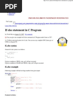 Download If Else Statement in C Program by Dayanand Sagar SN84344465 doc pdf