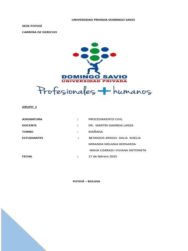 Plazos Procesales en el Derecho Civil | PDF | Ley procesal ...