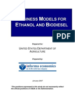 Business Models for Ethanol Production