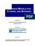 Business Models For Ethanol Production