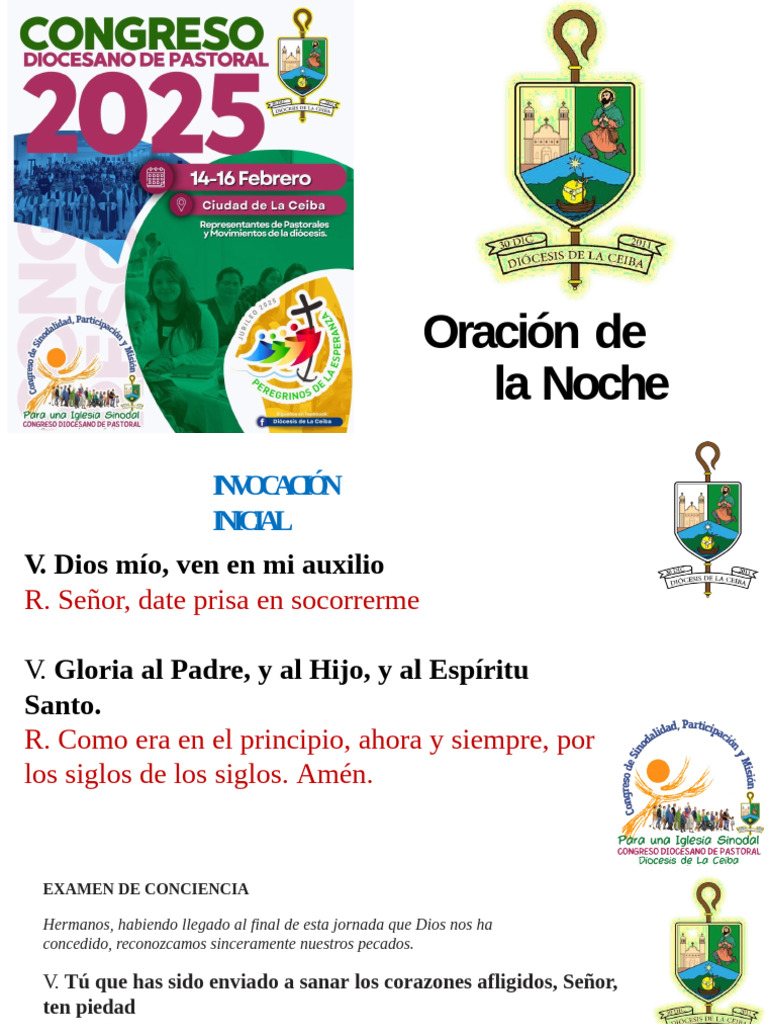 Oraci%C3%B3n de La Noche La Ceiba | PDF | Oración | María, madre de Jesús