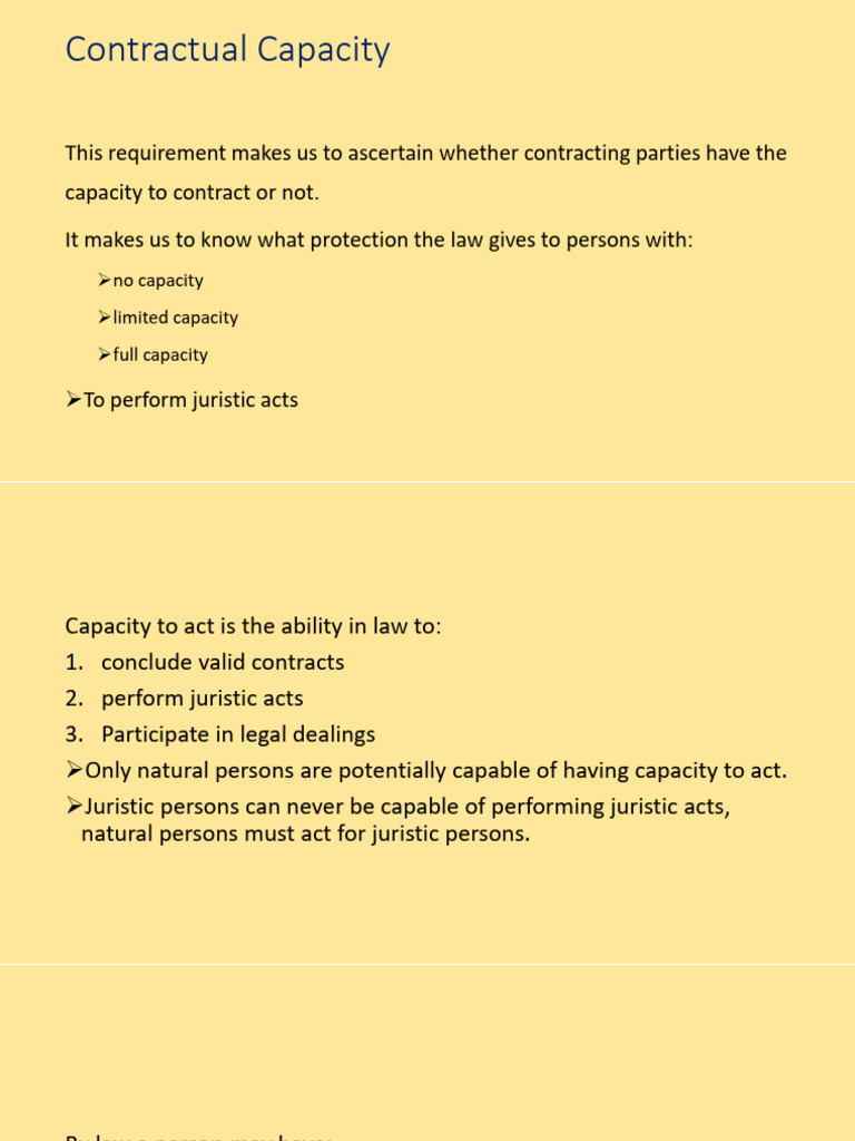 Topic 6 New New Class - Contractual Capacity | PDF | Marriage | Husband