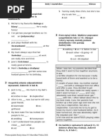 Angielski Pearson Test Unit 7 | PDF