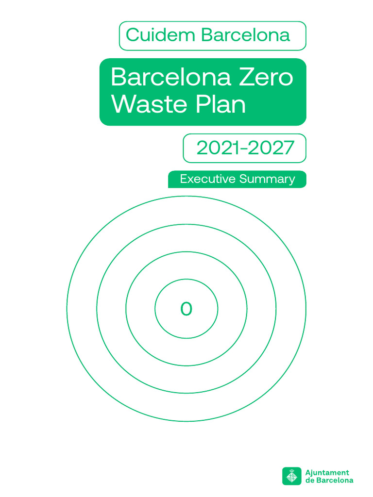 Photo inspiration: Picture Idea: Barcelona Zero Waste Plan 2021 2027 Pdf Waste Management