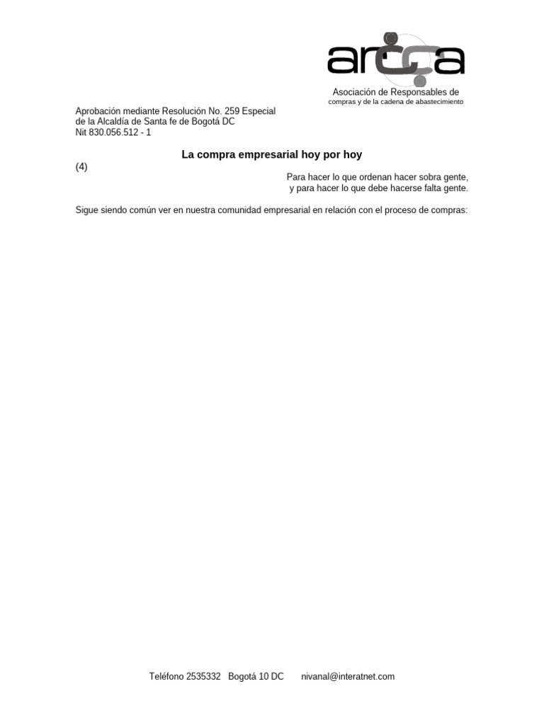 4 - La Compra Empresarial Hoy Por Hoy | PDF | Sector privado | Economias