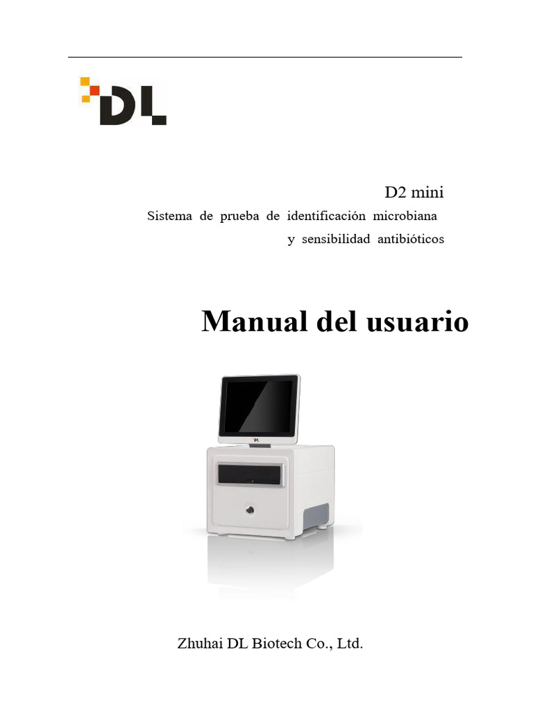 Manual del D2 Mini: Identificación Microbiana | PDF | Agua | Cambiar