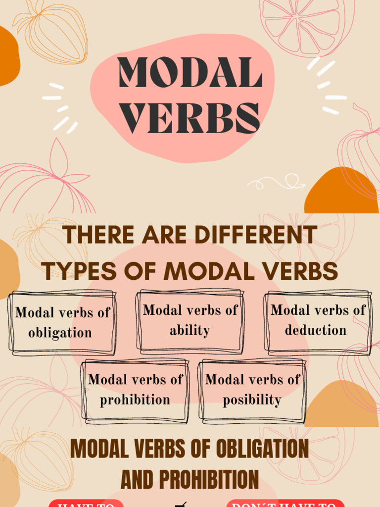 Modal Verbs | PDF | Verb | Semantics