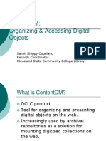 Contentdm: Organizing & Accessing Digital Objects