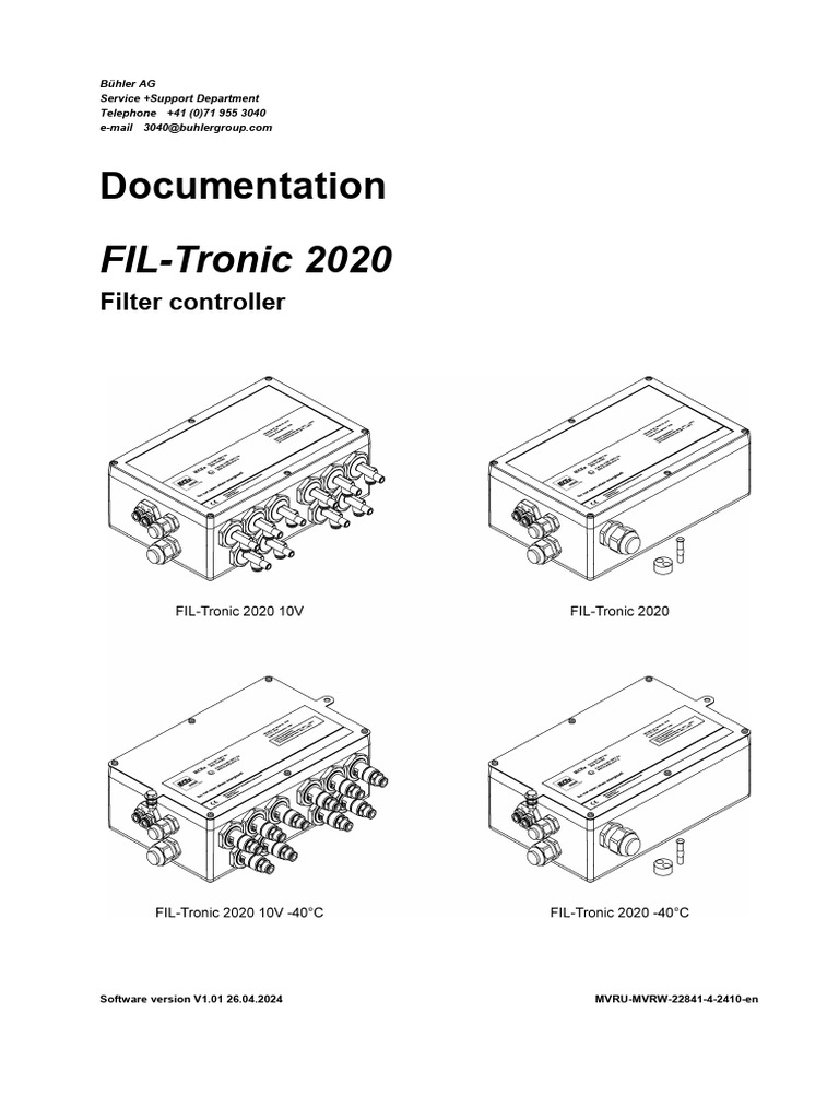 FIL-Tronic 2020 Filter Controller Guide | PDF | Valve | Relay