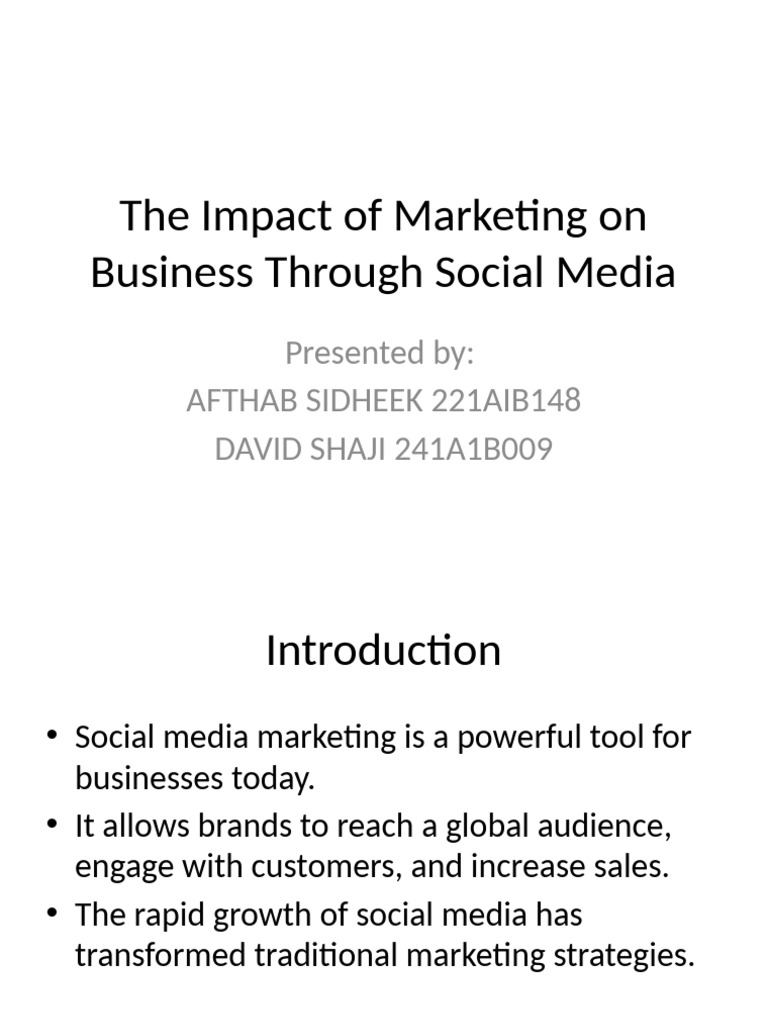Social Media Marketing Ppt | PDF | Social Media Marketing | Popular ...