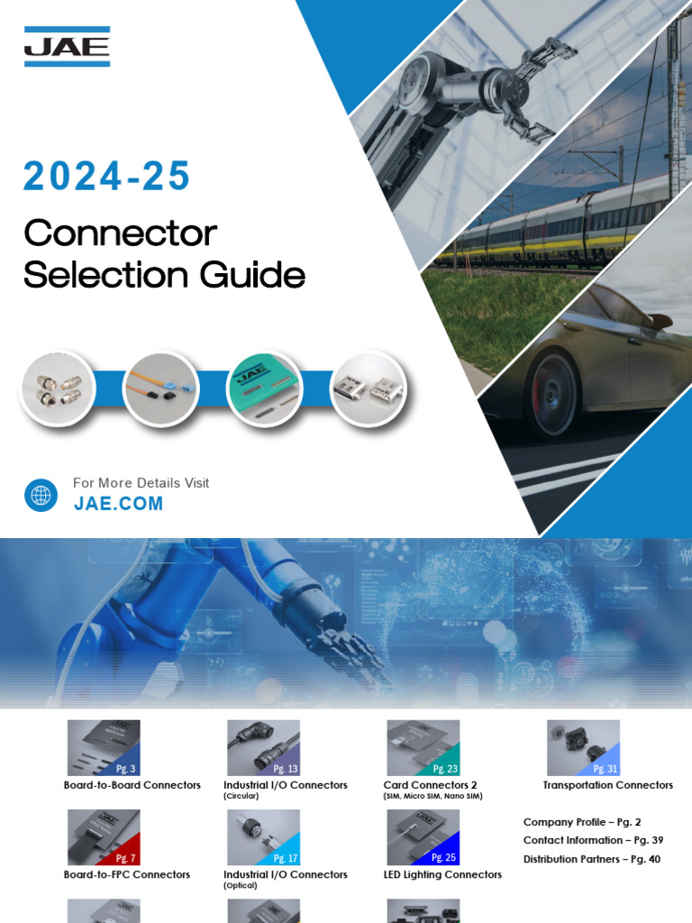 2024-2025 Connector Selection Guide | PDF | Electrical Connector | Usb