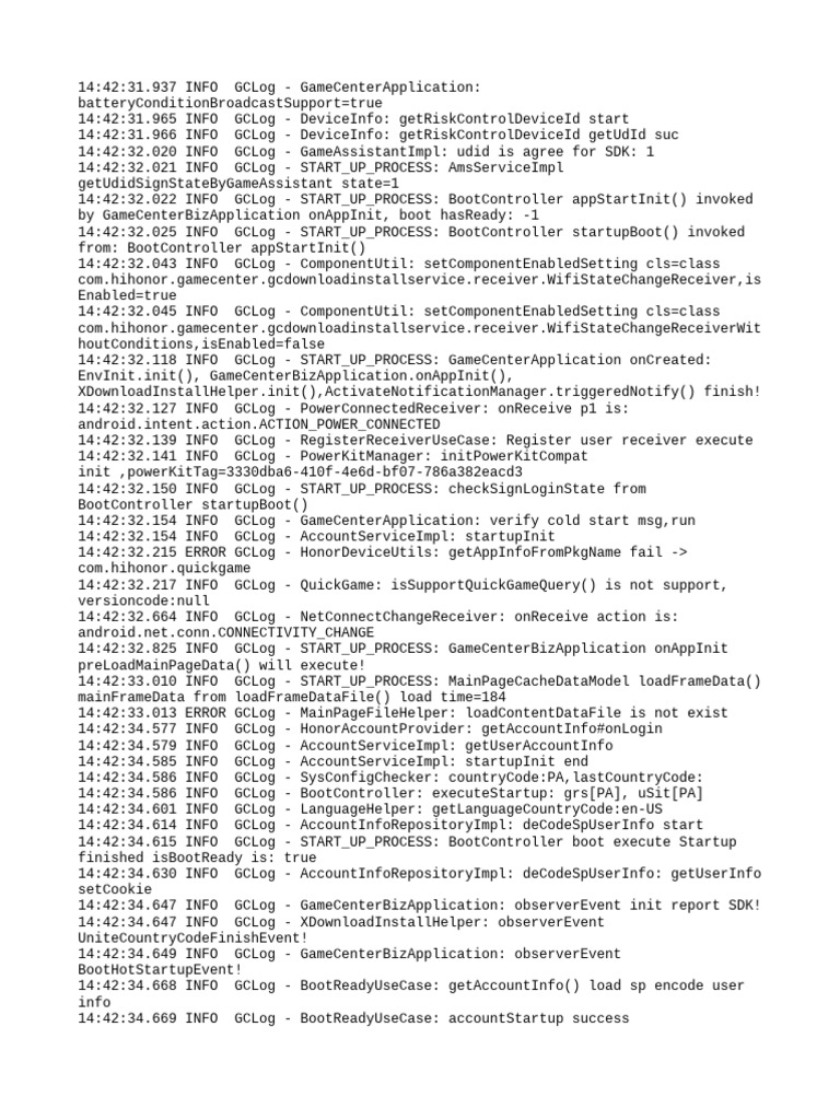 GameCenter Application Startup Log | PDF | World Wide Web Consortium ...