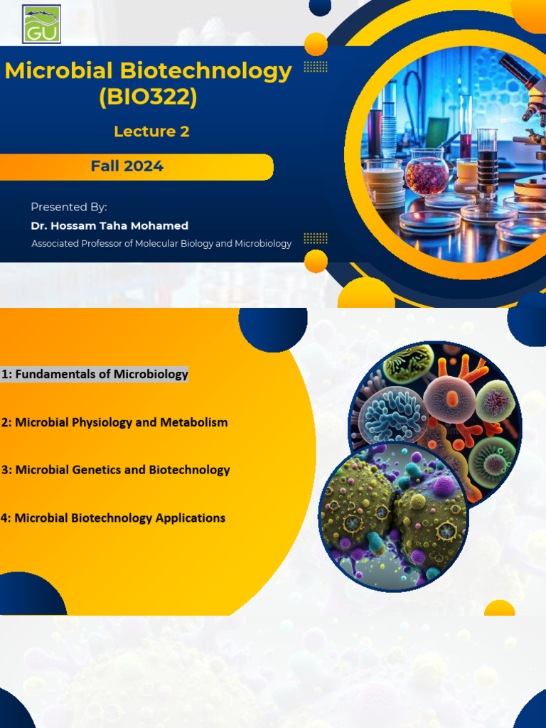 GU Microbial+Biotechnology+BIO322 Lecture+2 | PDF | Cell (Biology ...