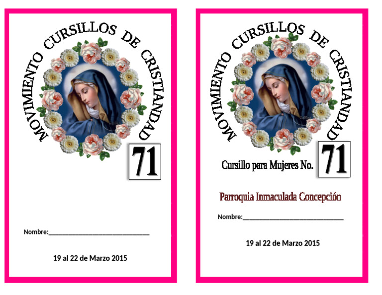 Cursillo 71 de Mujeres Marzo 2015 | PDF