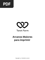 Baralho de Tarot para Imprimir Grátis | PDF | Tarô | Jogos de azar