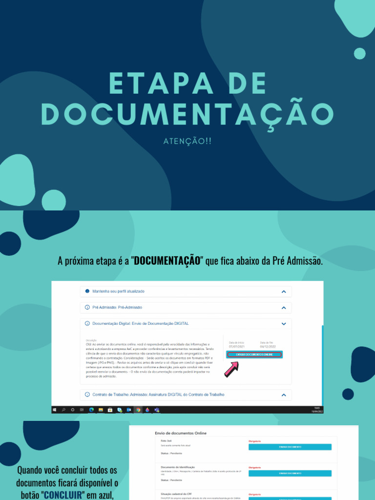 Guia Completo para Documentação de Admissão | PDF