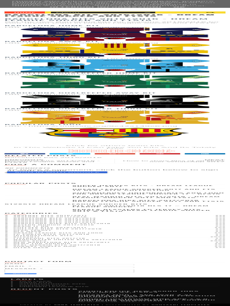 Barcelona Kits 2015/2016 for DLS | PDF | Association Football ...
