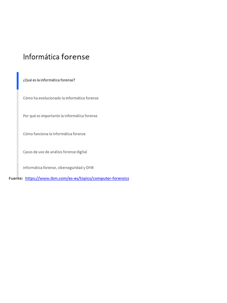 Informática Forense: Definición y Funciones | PDF | Informática forense ...