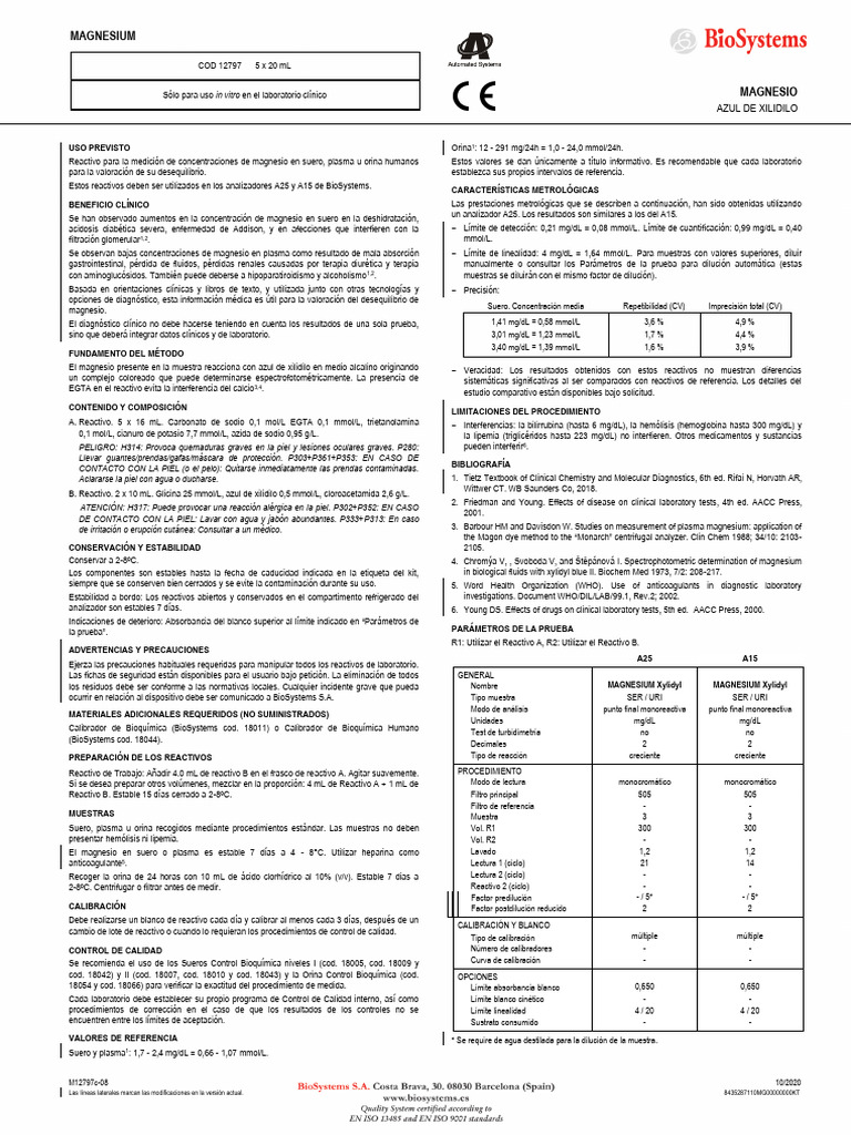 Codigo 12797 Quimica Dedica A15 25 | PDF