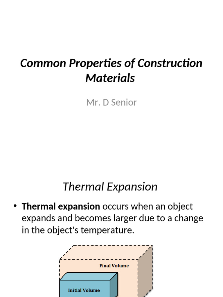 Common Material Properties CP | PDF | Heat Transfer | Deformation ...