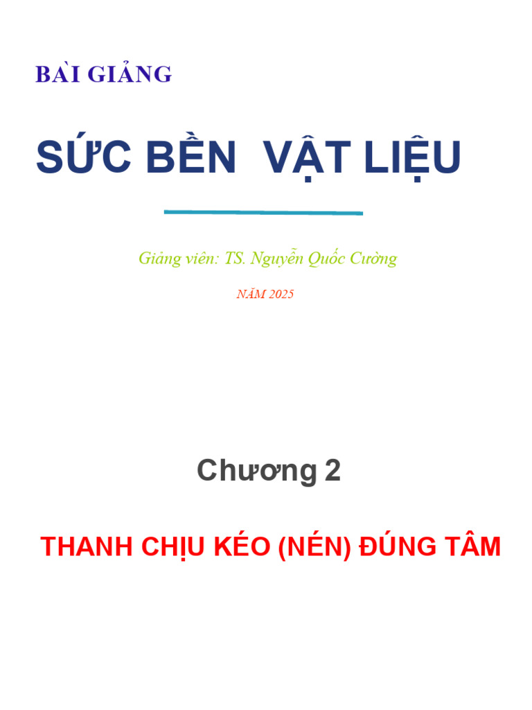 Bai Giang Suc Ben Vat Lieu_chuong 2 | PDF