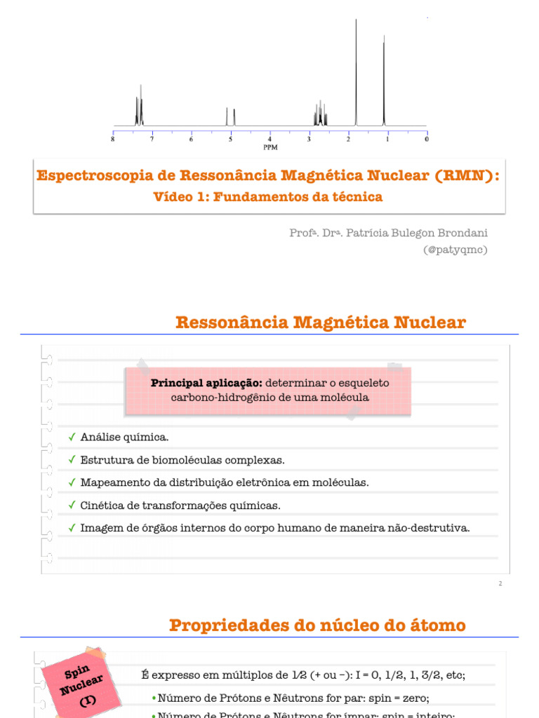 Fundamentos da Ressonância Magnética Nuclear | PDF | Magnetismo ...