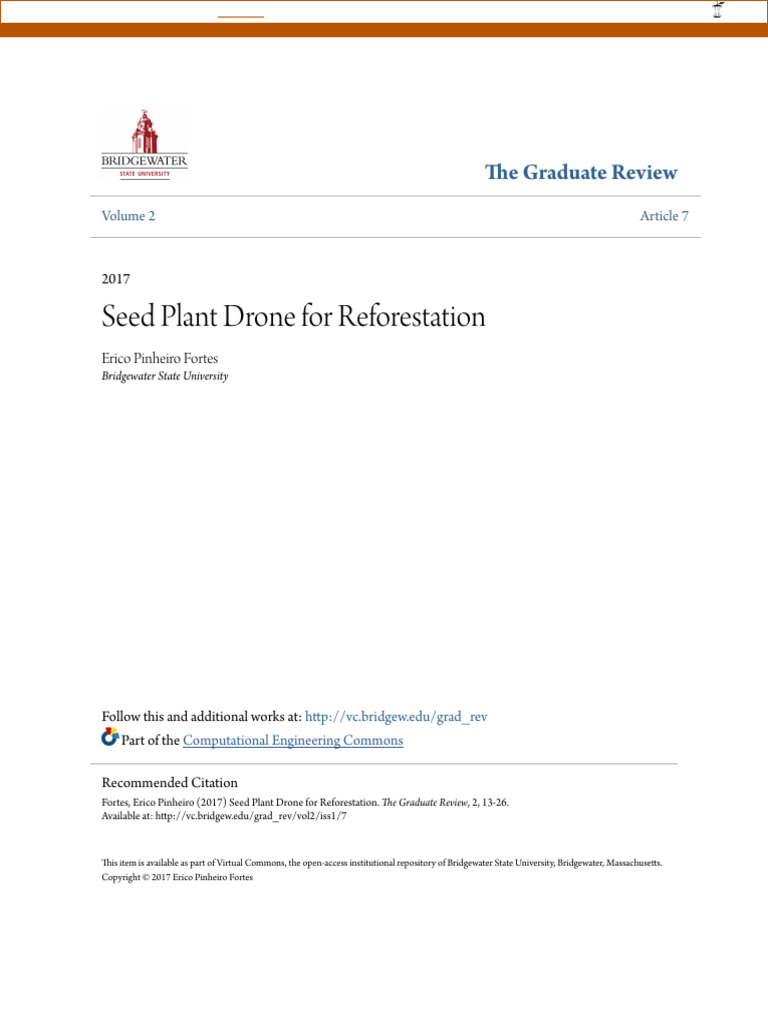 Seed Plant Drone For Reforestation | PDF | Unmanned Aerial Vehicle ...