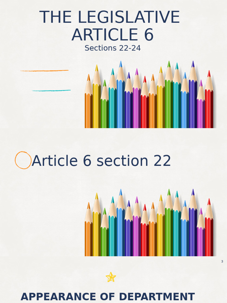 Overview of Article 6 Sections 22-24 | PDF | American Government ...