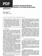 Instrument For Real-Time Measurements of Airgap Flux Distribution of On-Load Synchronous Generators