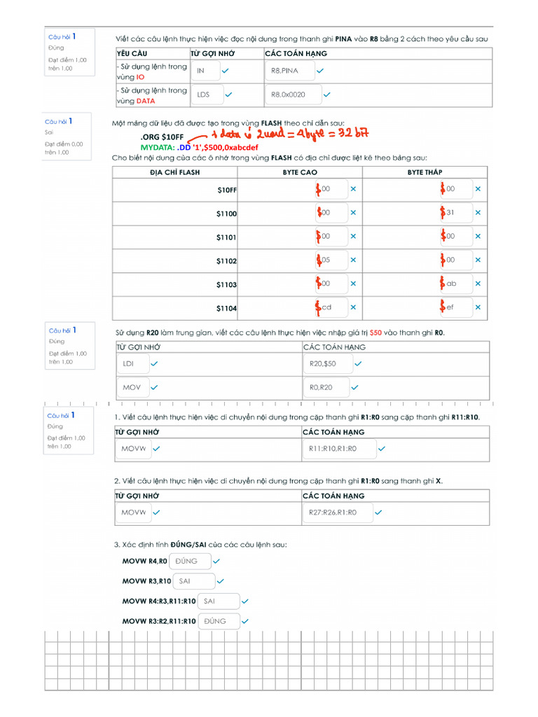 Quiz ôn tập GK - 2 | PDF