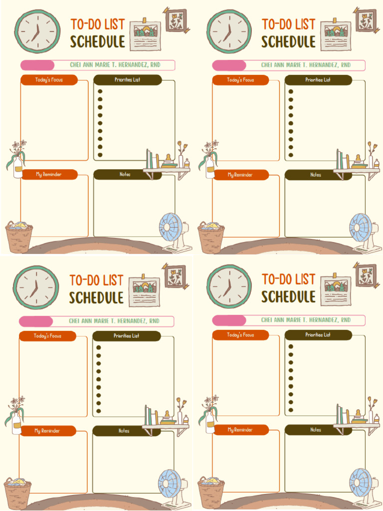 To Do List | PDF